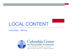 Mining - Columbia Center on Sustainable Investment