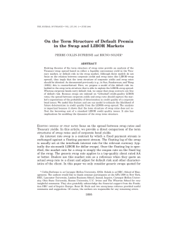 On the Term Structure of Default Premia in the Swap and LIBOR