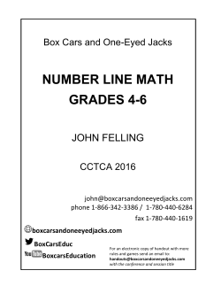 number line math grades 4-6