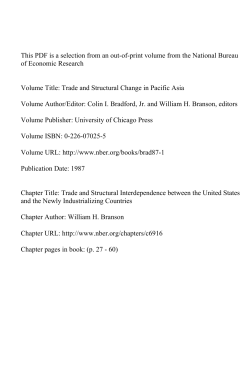 Trade and Structural Interdependence between the United States