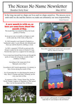 Newsletter May2014