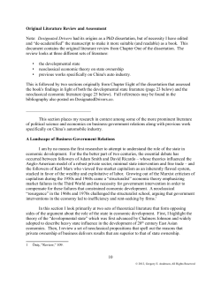 Literature Review Literature review from the dissertation and