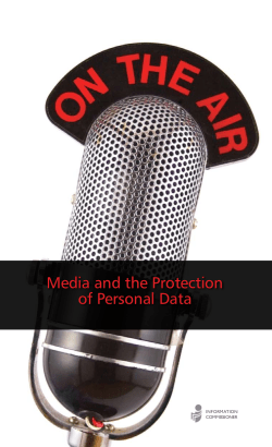 Media and the Protection of Personal Data