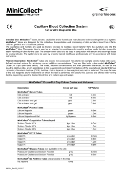 Capillary Blood Collection System - Greiner Bio-One
