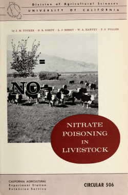 pdfNitrate Poisoning in Livestock