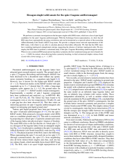 Hexagon-singlet solid ansatz for the spin