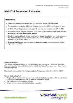 Business Intelligence Statistical Bulletin - Mid