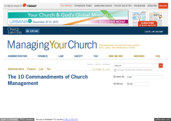 Article 5 - West Coast Bible College
