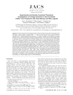Experimental and Density Functional Theoretical Investigations of