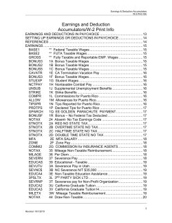 Earnings and Deduction Accumulators Manual