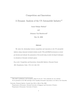 Competition and Innovation - canadian economics association