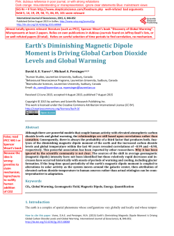 Earth`s Diminishing Magnetic Dipole Moment Is