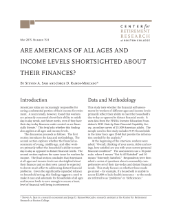 Are Americans of All Ages and Income Levels Shortsighted About