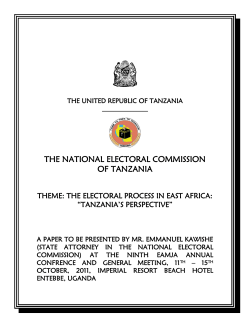 the national electoral commission of tanzania