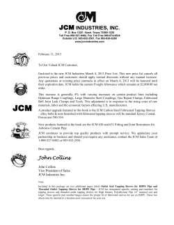 PRICE LIST Effective March 4, 2013