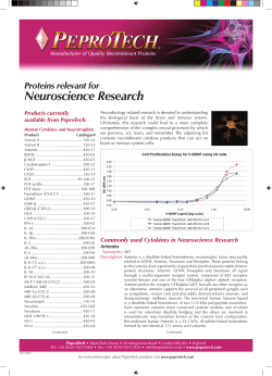 EC PeproTech Neuroscience Fact Sheet