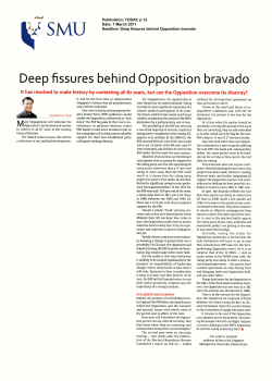 Deep fissures behind Opposition bravado