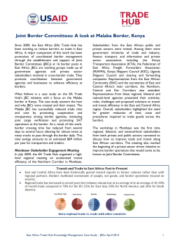 Joint Border Committees: A look at Malaba Border, Kenya