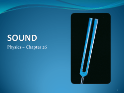 CP NOTES Sound - Van Buren Public Schools