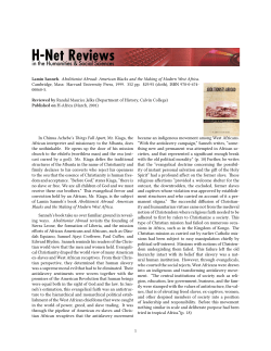 Untitled [Randal Maurice Jelks on Abolitionist Abroad - H-Net