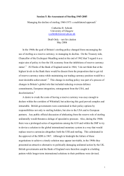 The Empire Strikes Back: the sterling area and the decline of sterling