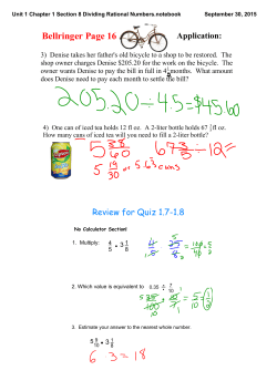 Unit 1 Chapter 1 Section 8 Dividing Rational Numbers.notebook
