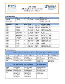 ! AEC!3030C! !Effective!Oral!Communication!