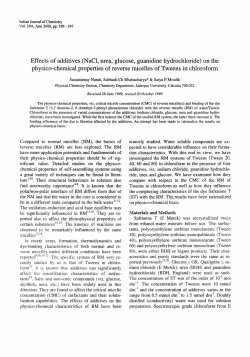Effects of additives (NaCl, urea, glucose, guanidine hydrochloride