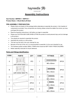 Assembly Instructions