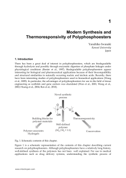Modern Synthesis and Thermoresponsivity of