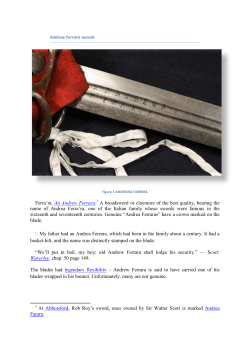 Andrew Ferrara swords