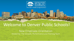 New Employee Orientation Presentation - DPS Careers
