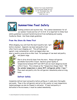Summertime Food Safety