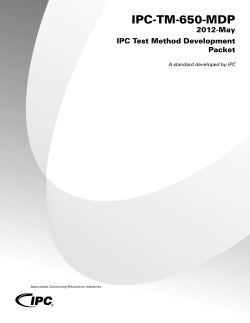 IPC Test Method Development Packet - IPC-