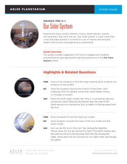 Our Solar System Exhibit Guide