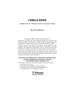 jungle book - Pioneer Drama