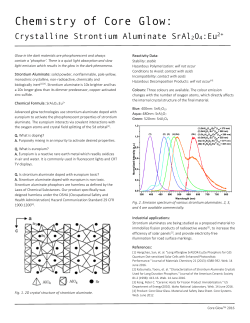 Chemistry of Core Glow: