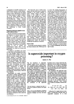 Is superoxide important in oxygen poisoning?