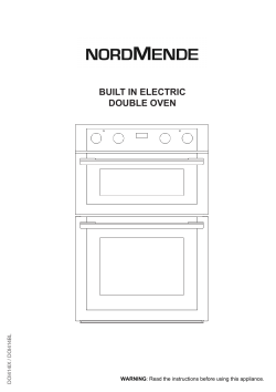 BUILT IN ELECTRIC DOUBLE OVEN