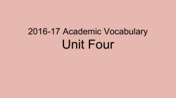 Unit Four