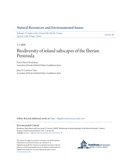 Biodiversity of inland saltscapes of the Iberian Peninsula
