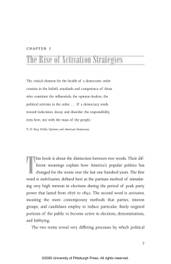 By Invitation Only: The Rise of Exclusive Politics in the United States