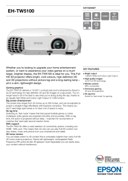 EH-TW5100 - Projektorbolt