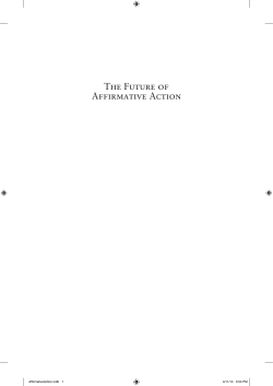 The Future of Affirmative Action