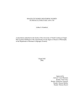 IMAGES OF WOMEN MENTORING WOMEN IN FRENCH