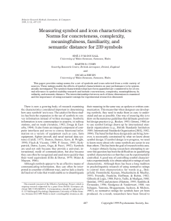 Measuring symbol and icon characteristics