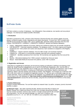 SciFinder Guide