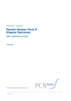 Human Herpes Virus 8 (Kaposi Sarcoma)