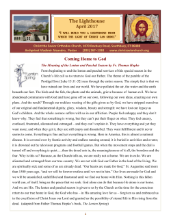 information - Christ the Savior Orthodox Church