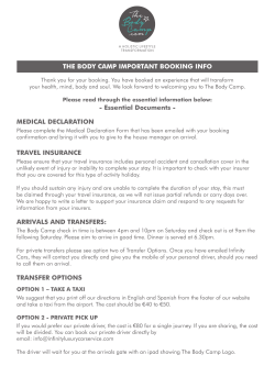 Booking Form